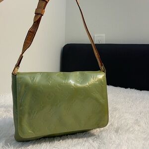 Louis Vuitton Olive Green Shoulder Bag